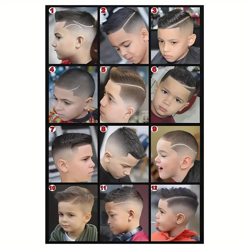 ✧ Men's Hairstyle Pictures, Barber Shop Paintings, Hair Salon Decoration Paintings, Trendy Hair Salon Wall Stickers, Men's Short Hair