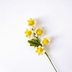 完成品シングル暗号化ツイストスティックデイジーハッピーガールフレンド教師ホリデーギフト模擬花かわいい小さな花