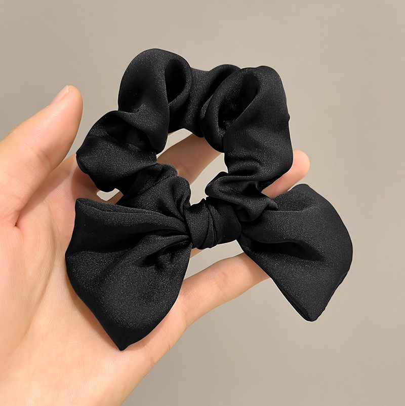 8g Weight Hair Tie Hair Accessories Type 1 Piece Quantity Holiday, Daily Occasion satin Material Solid Color, Bow Knot Pattern Women's Gender Sweet, Simple Style Style Women's Sweet Simple Style Solid Color Bow Knot Satin Hair Tie 6