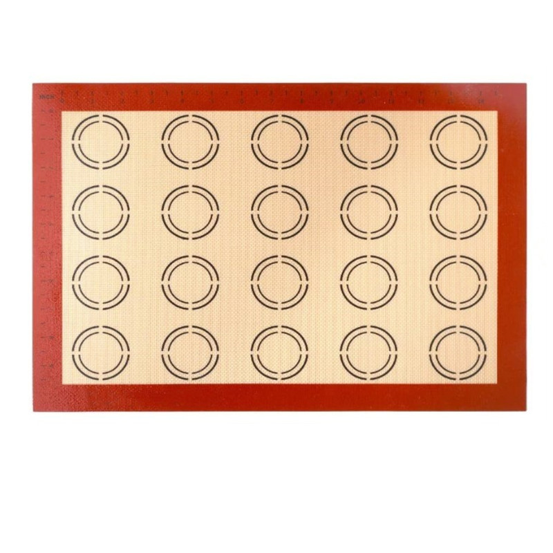 Estera de silicona para hornear combinación traje estera de silicona para hornear resistente a la temperatura macaron estera para hornear estera del horno estera para hornear transfronteriza