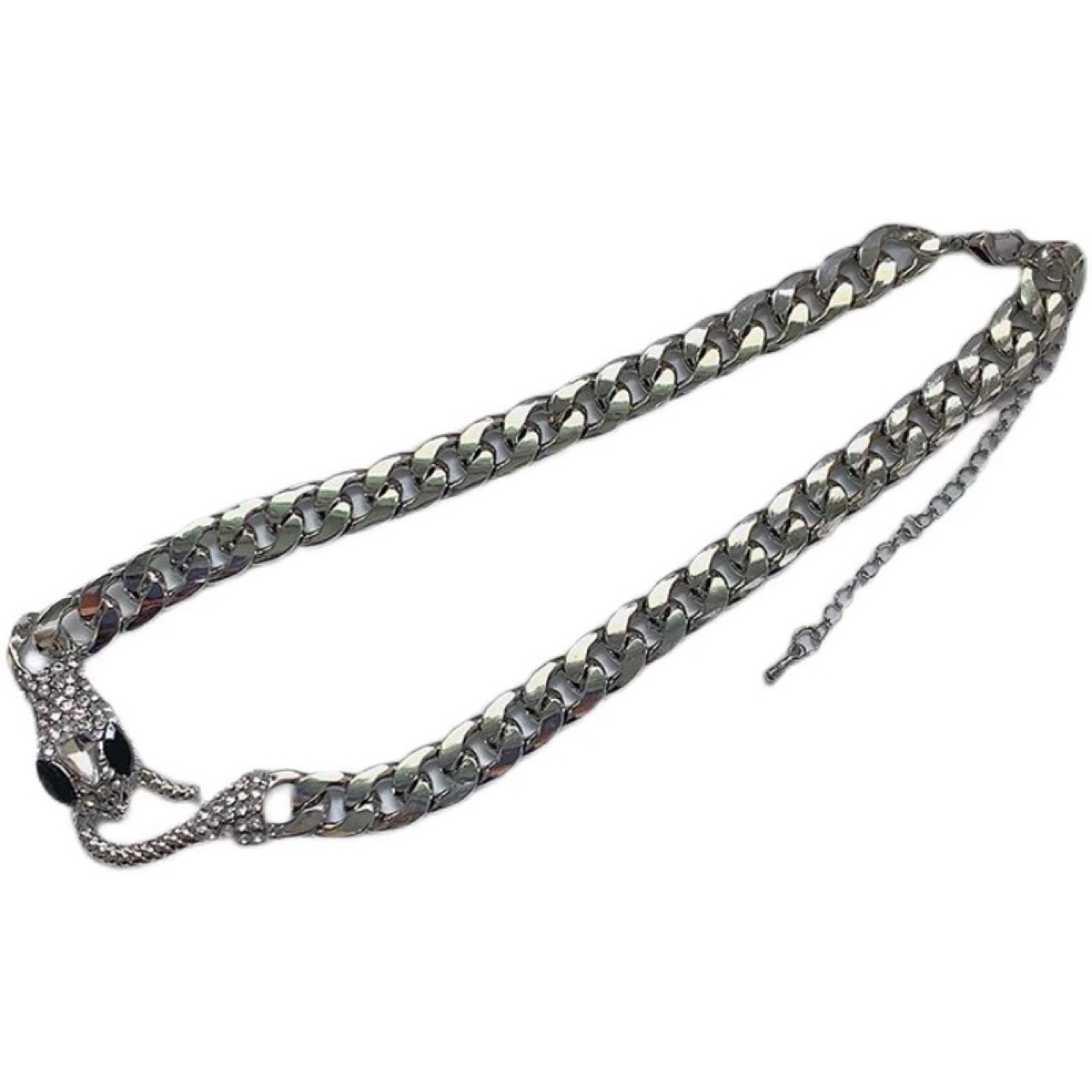 Fashion Rhinestone Snake-shaped Alloy Necklace Wholesale display picture 10