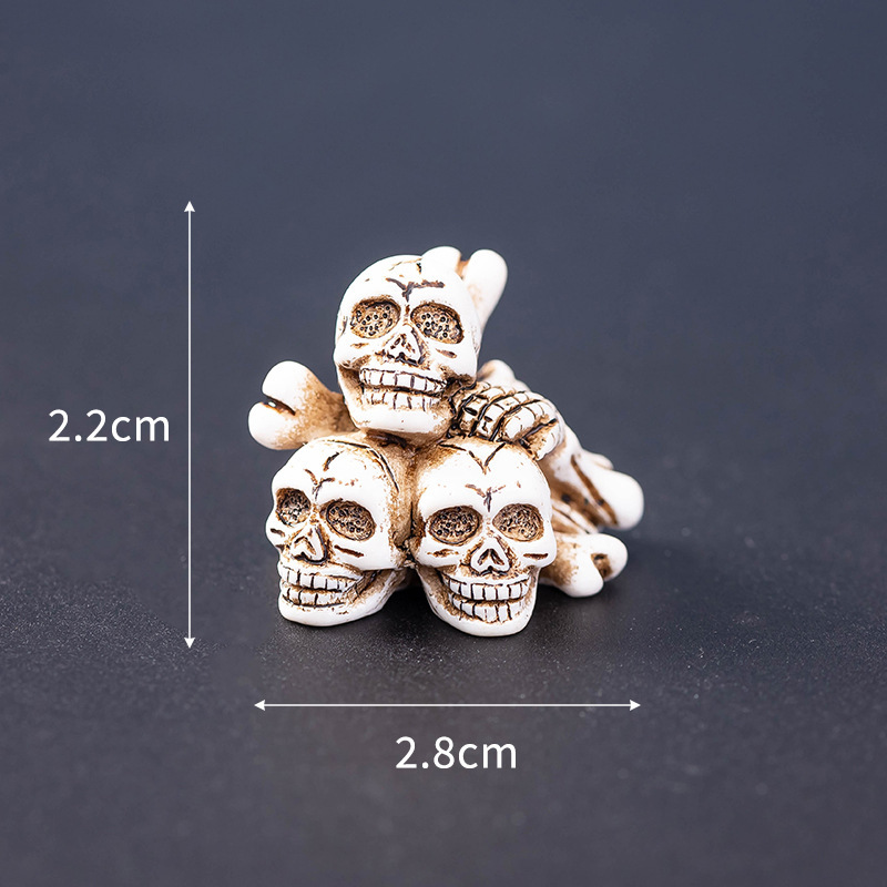 Decoraciones de Halloween cráneo Momias de Pascua Fantasmas Decoraciones de Resina Horror Decoración de Escritorio Creativa