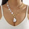 Retro necklace from pearl, advanced accessory, European style, high-quality style