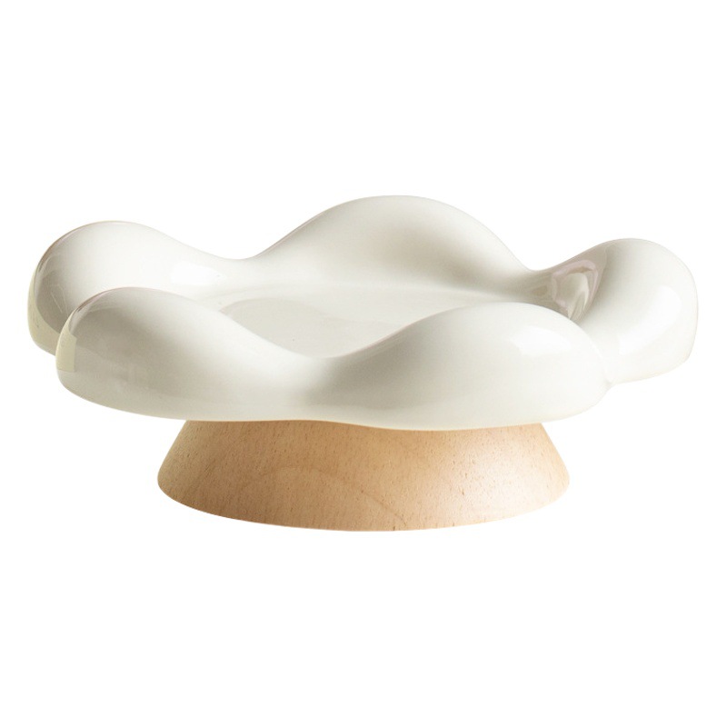 Plato de fruta de cerámica sala de estar mesa de café postre semillas de melón merienda disco tazón de fruta de alta calidad plato de caramelo Placa de visualización recepción