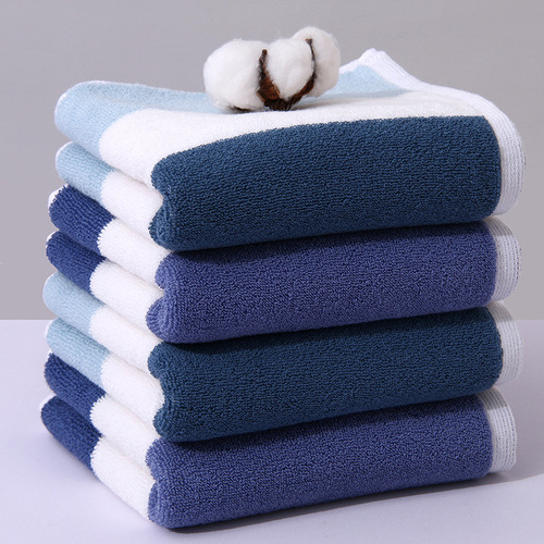 Pure cotton A-grade wholesale thick soft absorbent bath towels for home use, high-yang face towels, 100% cotton, as a gift.