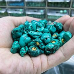 菱镁矿松石随形配件手工diy文玩时尚配饰佛珠串珠手链项链饰品