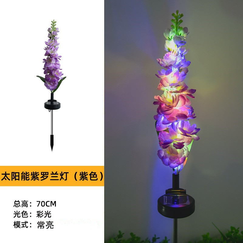 led太阳能灯地插灯彼岸花百合花玫瑰花仿真花蒲公英草坪铜线灯串|undefined