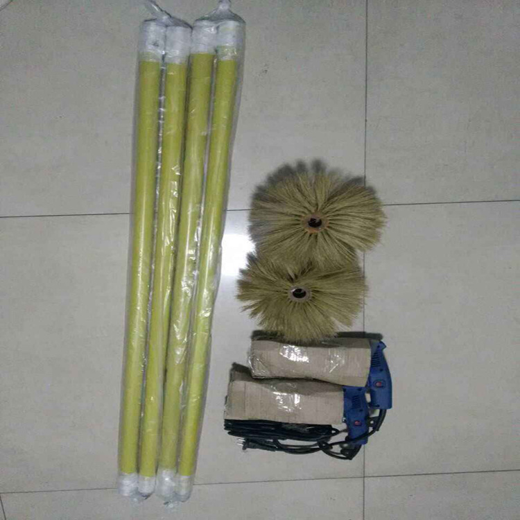 除尘器旋转式绝缘子清扫刷瓷瓶带电清扫刷伸缩电力绝缘子清扫刷