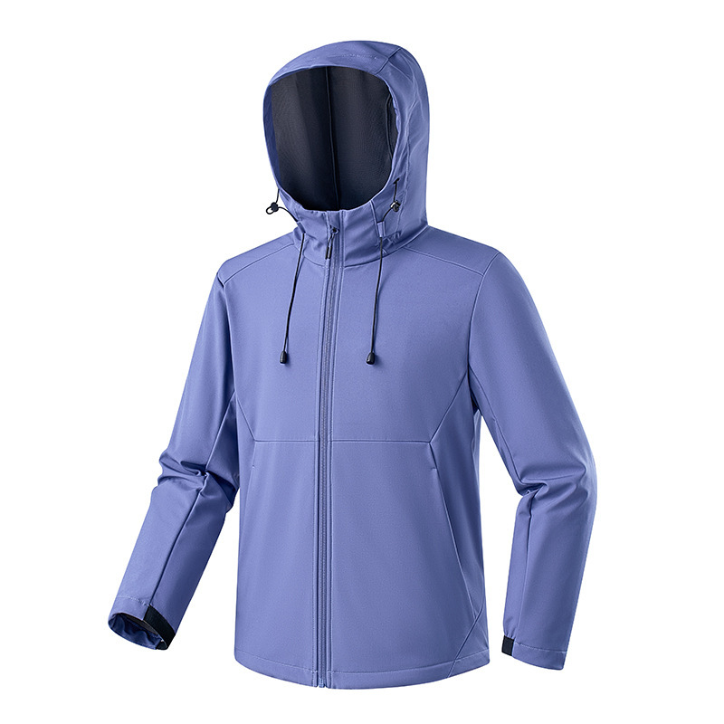 Cross-Border Outdoor New Soft Shell Outdoor Jacket Three-Proof Wear-Resistant Couple Sports Mountaineering Jacket