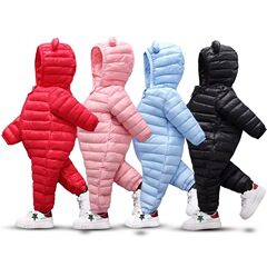 Newborn light down cotton jacket 036 12 months baby jumpsuit male baby cotton jacket 1 year old