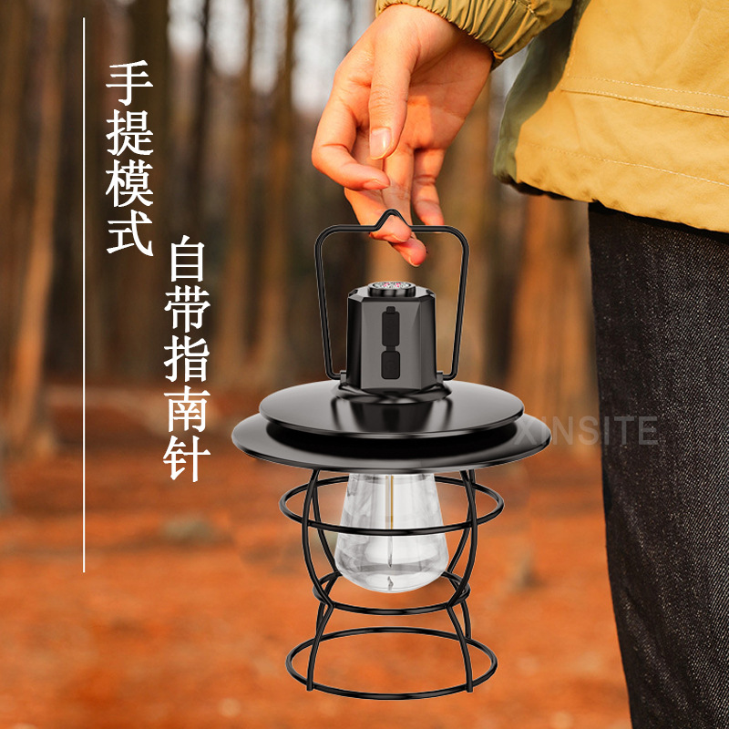 Transfronterizo nueva luz de camping al aire libre camping linterna campamento luz larga resistencia resaltar Luz de emergencia portátil