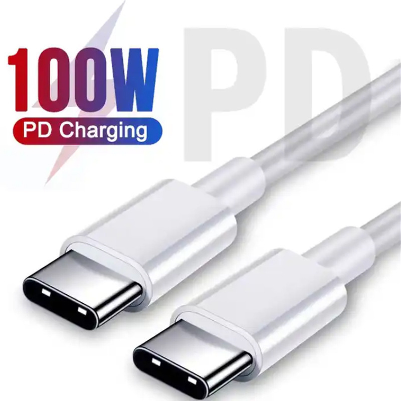 100WC-CtoC fast charging data line type-c to type-c mobile phone charging line charging head wiring