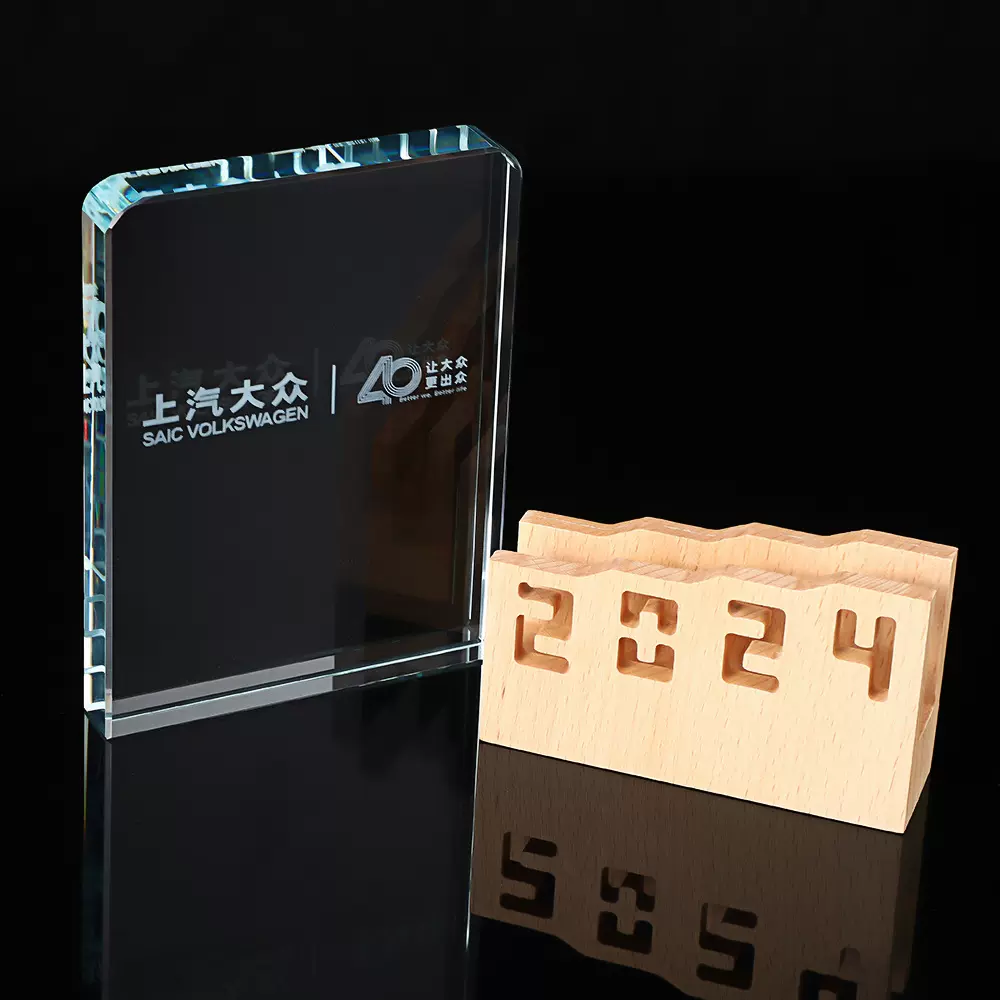 创意发光奖杯水晶工艺品年会优秀团队奖牌纪念品退休纪念奖牌批发