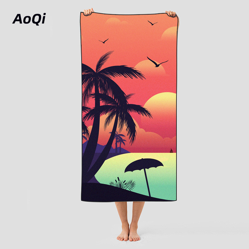 Toalla deportiva de secado rápido de microfibra de doble cara, toalla de yoga, gimnasio, natación o playa al por mayor