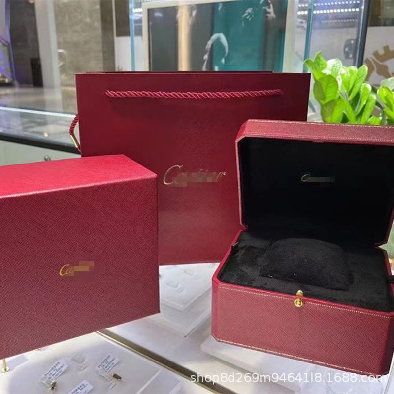 Card watch box red pattern storage box packaging box card tank balloon high-grade box full set of in stock wholesale