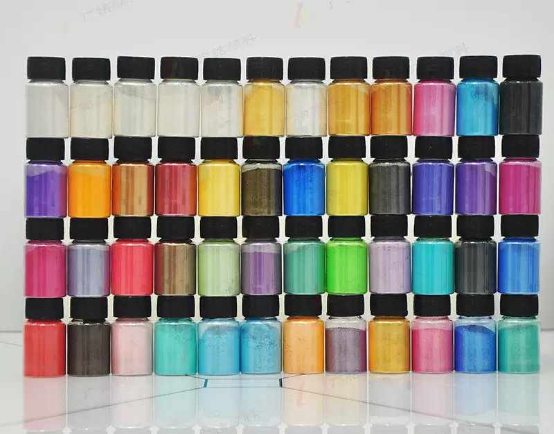 珠光粉 48色云母闪粉 跨境亚马逊 滴胶大瓶史莱姆 净重10克