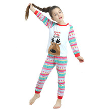 歐美外貿原單聖誕節新款兒童套裝 女童舒適棉兩件套 廠家直銷