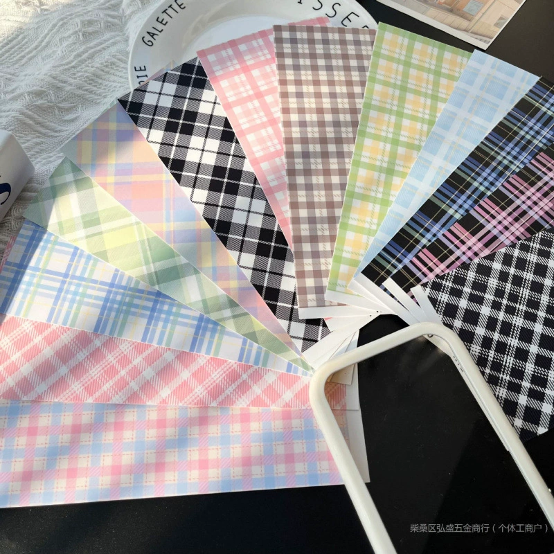 Наклейки для планировщика Amazon, сетчатые наклейки для DIY, наклейки для задней карты Xiaohongshu, основа для чехла телефона, водонепроницаемая, маслостойкая бумага