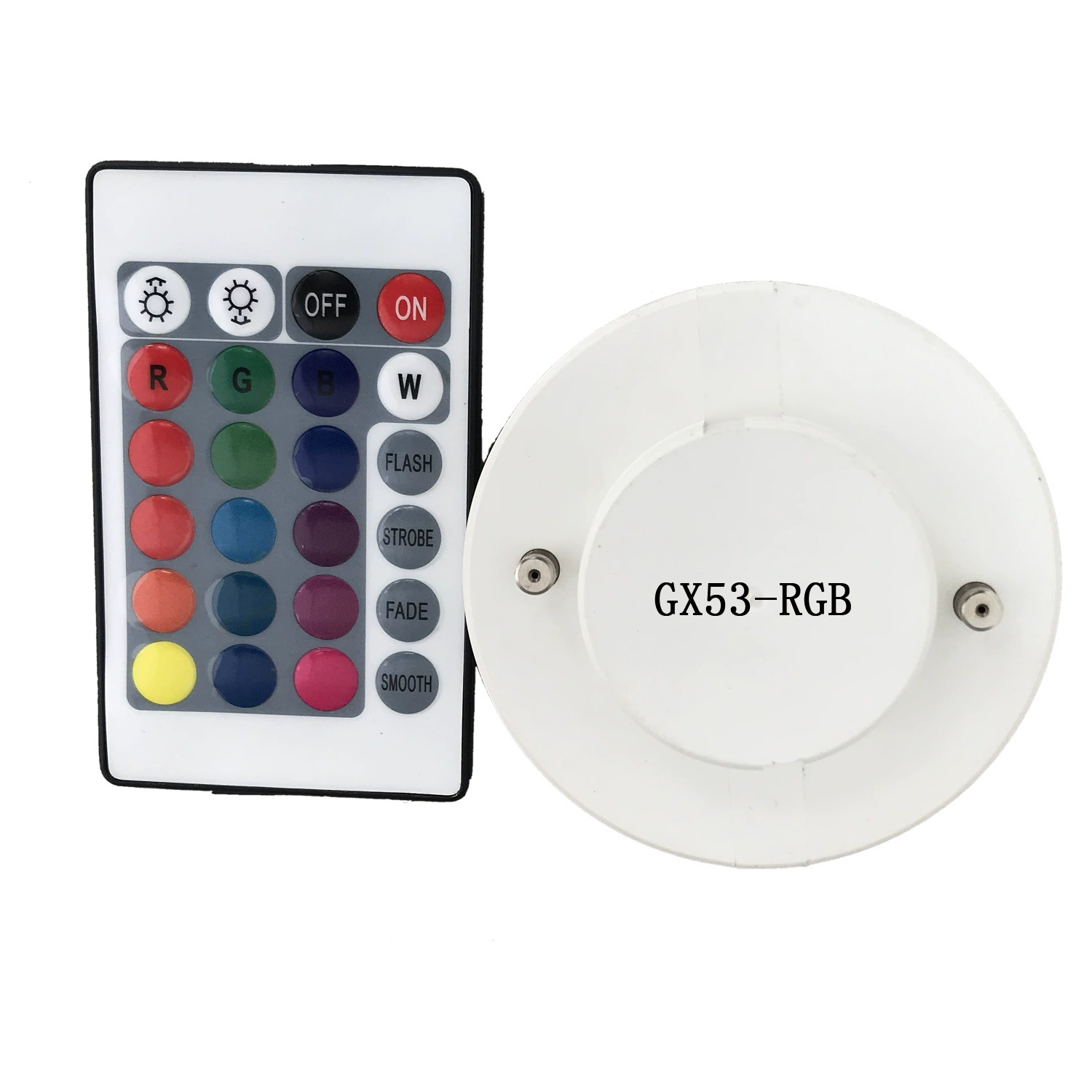 Дистанционное управление GX53RGBW полноцветной светодиодной подсветкой 220В RGB+6000кгх53 пульт дистанционного управления свет RGB свет 5W