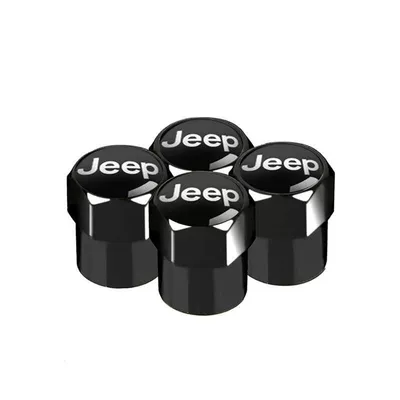 Other Automotive Exterior Supplies: valve cap modification JEEP - jeep-4-pieces-black