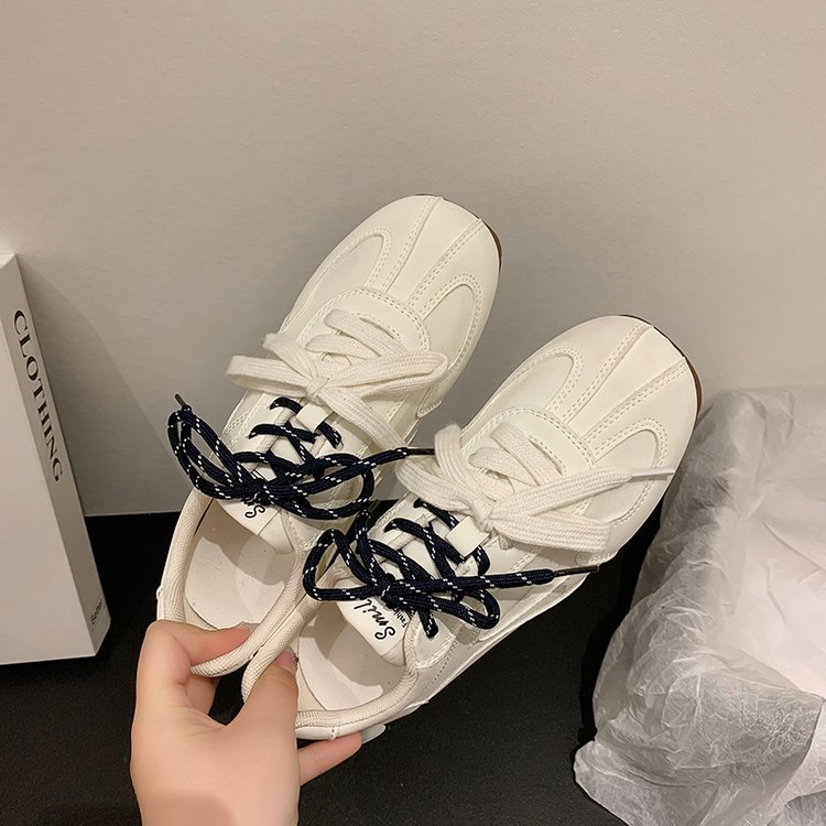 Grava madre estudiolee estilo retro contraste redondo cuadrado estilo casual agon de entrenamiento skate zapatos para mujeres nuevas