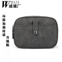 英伦复古纯色休闲单肩PU皮女士胸包迷你斜挎单肩包现货一件代发