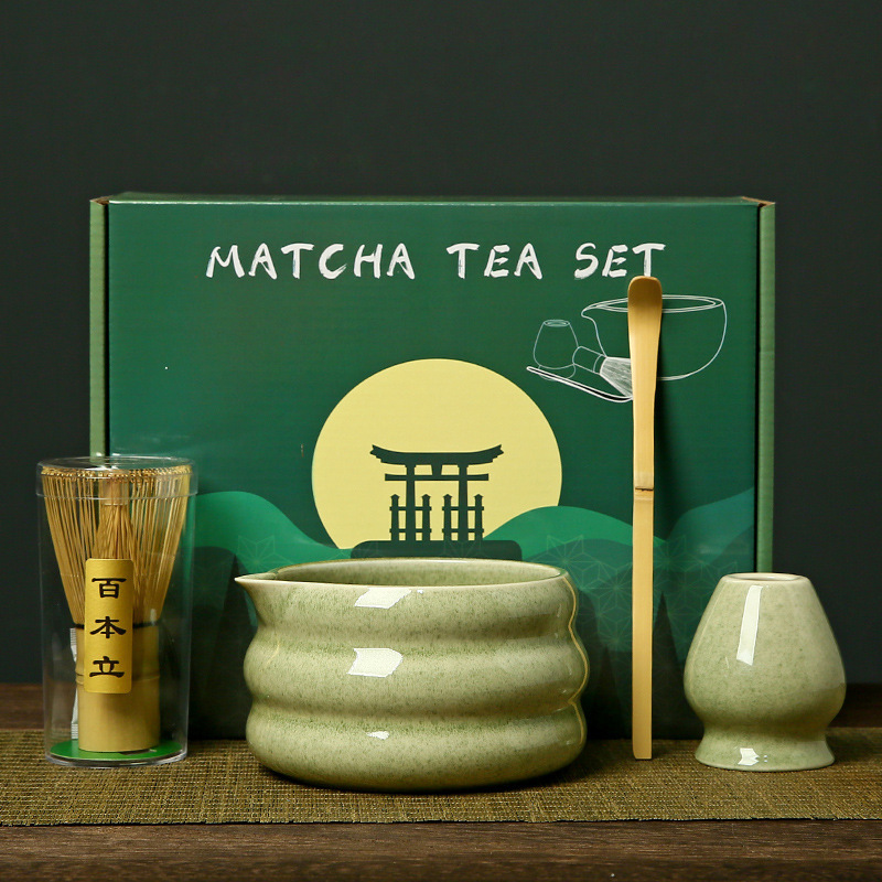 抹茶碗打抹茶宋代点茶工具陶瓷茶筅立搅拌器日式竹抹茶刷茶筅套装|undefined