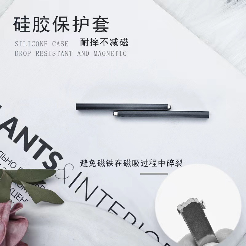 Arte de uñas ojo de gato imán rectangular con cubierta protectora fuerte imán magnético arte de uñas multifuncional ojo de gato imán herramienta