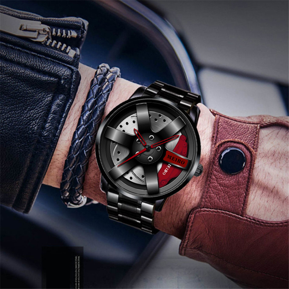 Fashion Geometric Letter Single Folding Buckle Quartz Men's Watches display picture 4