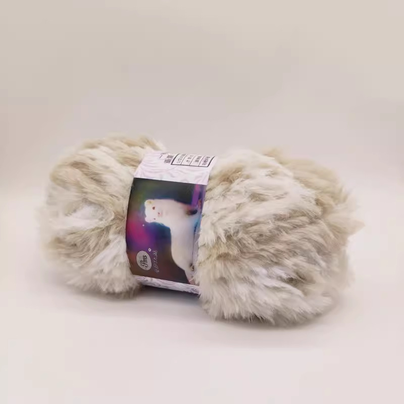 Imitación de visón terciopelo grueso lana tejida a mano DIY Imitación Piel terciopelo visón terciopelo sombrero bufanda manta hilo al por mayor