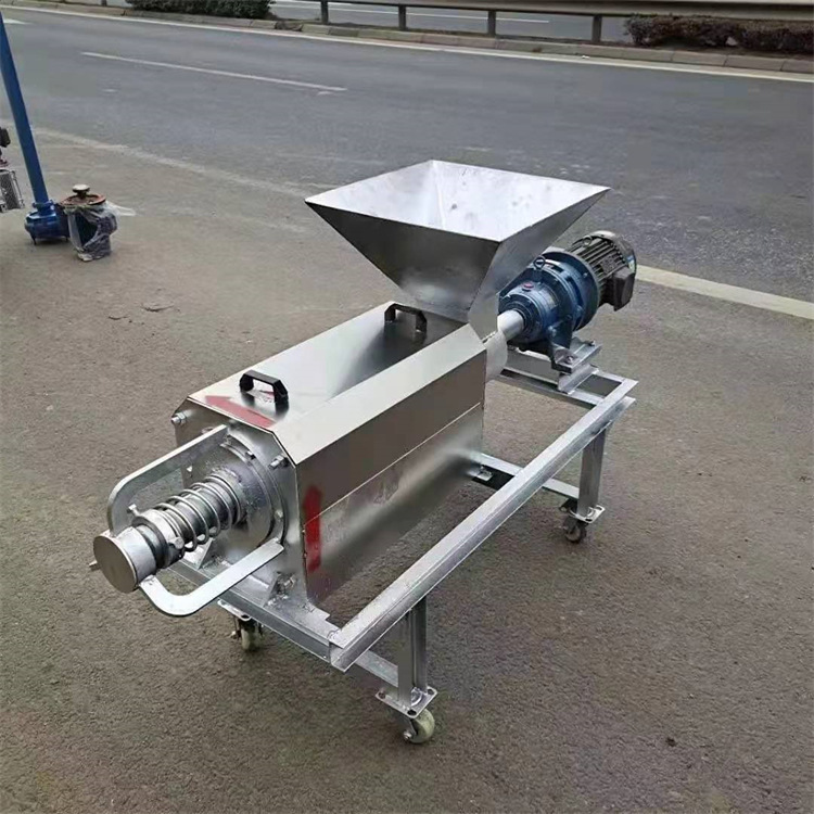 启泰机械养殖场粪便干湿分离机 螺旋挤压式固液粪便脱水机