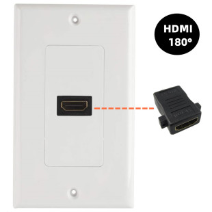 Single-port HDMI panel HDMI wall plug (Plug and Play) HD HDMI combined panel socket panel 4k2g