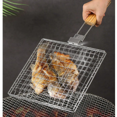 スポット焼き魚クリップ家庭用折り畳み可能なバーベキューネットラック屋外バーベキュー魚クリップバーベキューネットラックグリルクリップ