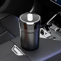 Новый многофункциональный ABS крышка большой емкости автомобиля пепельница светодиодный ночник керамический внутренний резервуар для автомобиля пепельница