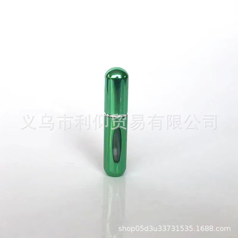 5ml; bright green; plastic + anodized aluminum