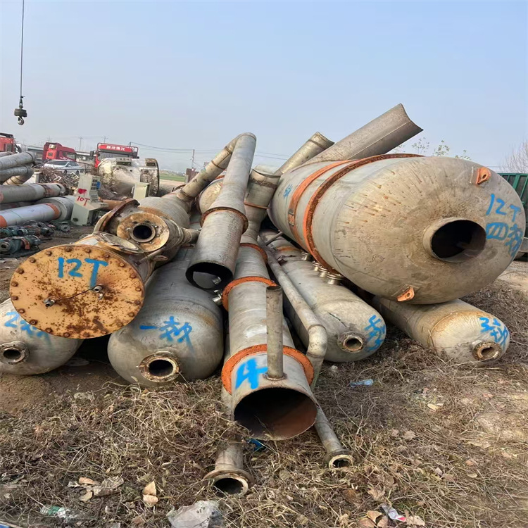 二手蒸发器 三效5吨降膜强制循环 MVR工业污水浓缩结晶设备 盛源