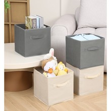 工厂批发可折叠正方形收纳盒多功能抽屉收纳盒耐用无纺布收纳箱