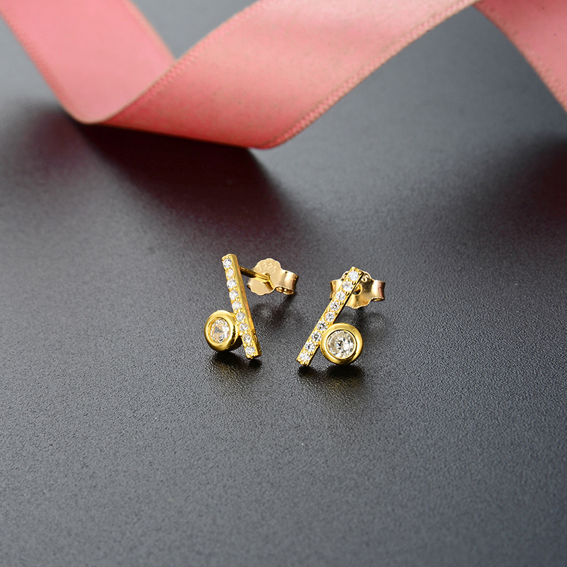 Estilo simple transfronterizo accesorios populares pendientes estilo japonés y coreano s925 pendientes de diamantes de plata ZIRCON pendientes elegantes de las mujeres