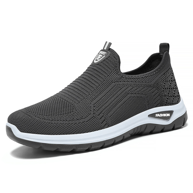 Zapatos de hombre 2026, novedad de verano, calzado transpirable de malla para hombre, zapatillas casuales para caminar de talla grande para hombres de mediana edad y mayores.