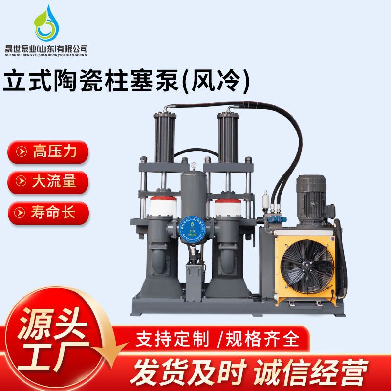 定制立式陶瓷柱塞泵泥沙污水处理设备陶瓷泵工业变频液压柱塞泵