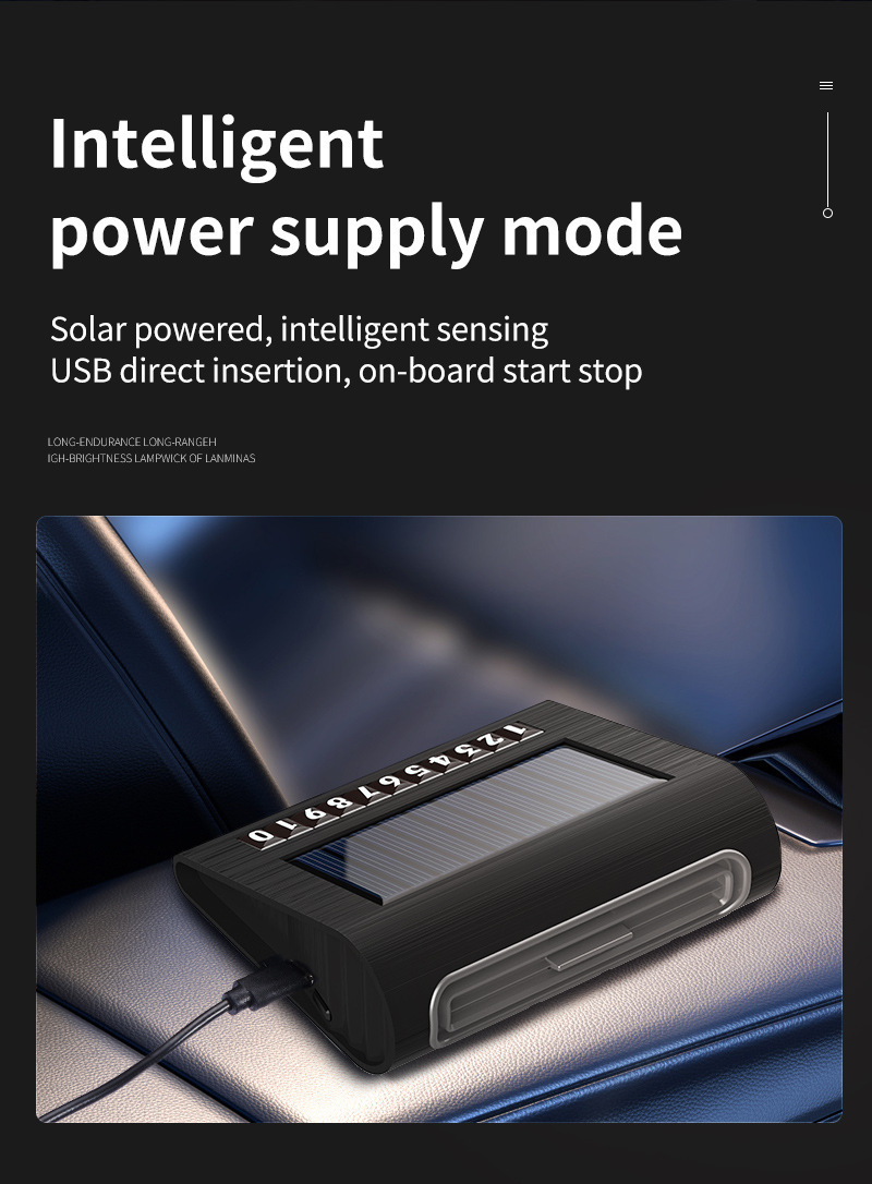 Solar Car Air Purifier, Automatic Running, Parking Start, Solar Charging, Ultra-long Battery Life, No Consumables