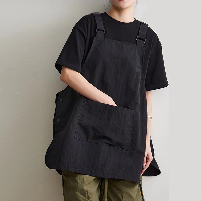 Water-Resistant Outdoor Barber Shop Apron, Coffee Shop Apron, Catering Apron, Home Kitchen Workwear with Printed Text for Men and Women