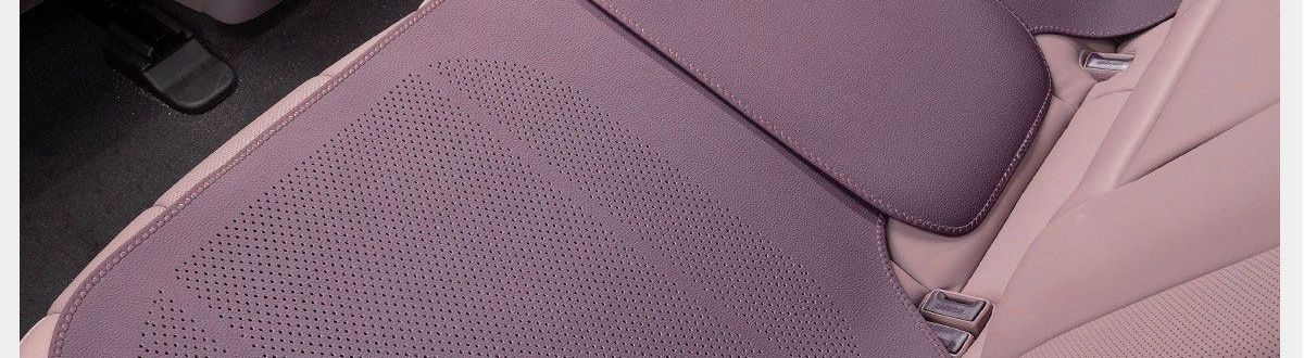 High-grade Nappa leather new single-piece women's seat cushion, purple seat pad, rear car seat cushion, suitable for all seasons