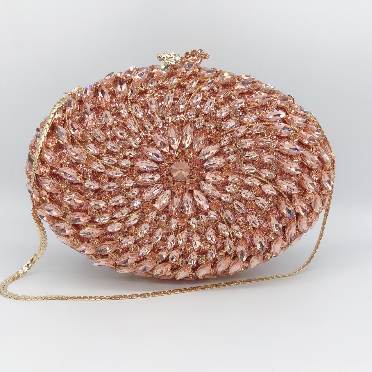 Ventas transfronterizas de metal de diamantes bolsas de cena, vestidos de banquete de damas, bolsas de moda de mano de diamantes