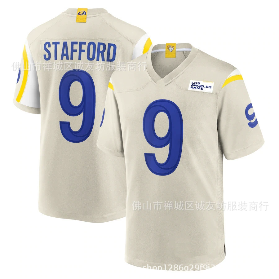 Футбольная майка NFL Rams 9 White Rams Matthew Stafford Jersey