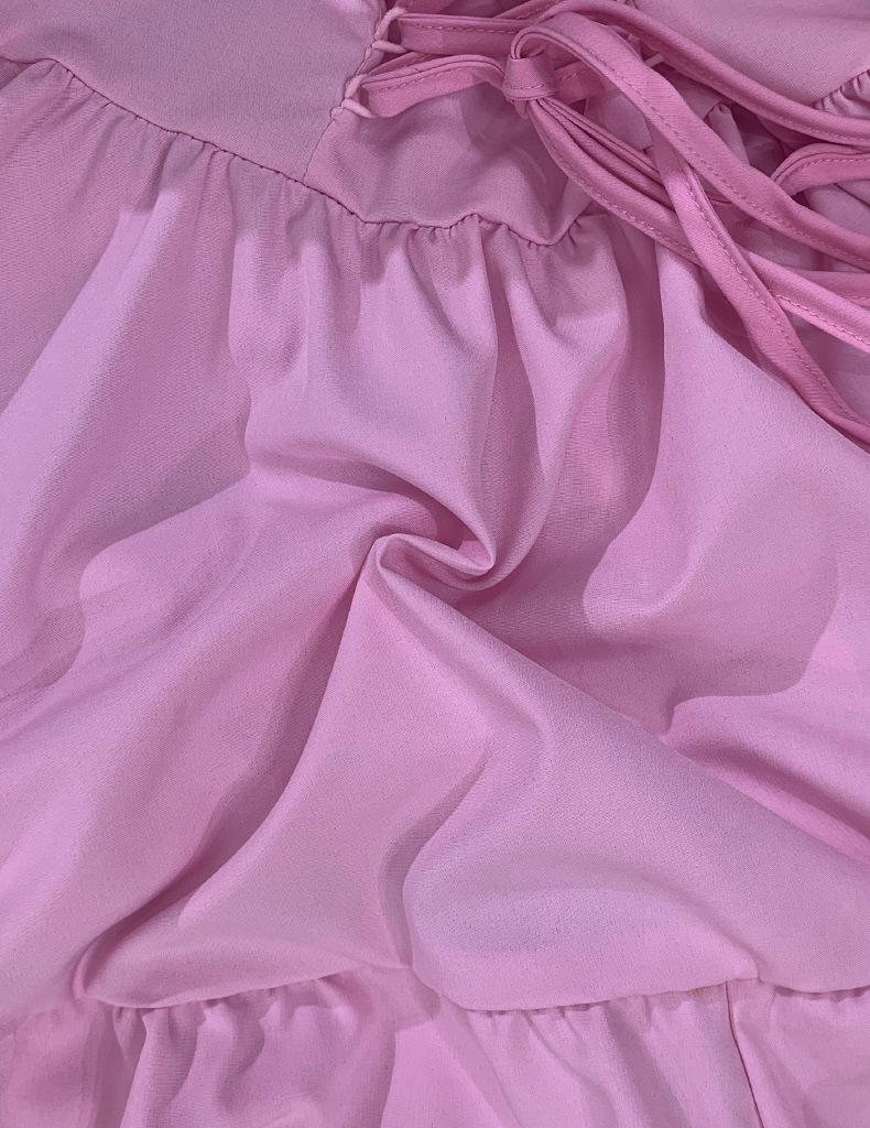 Fashion Solid Color Boat Neck Short Sleeve Backless Polyester Dresses Above Knee A-Line Skirt