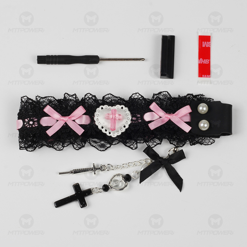 Caballos de teclado de encaje con hebilla teclado decorativo hecho a mano accesorios de teclado wootingATKDIY universal transfronterizo