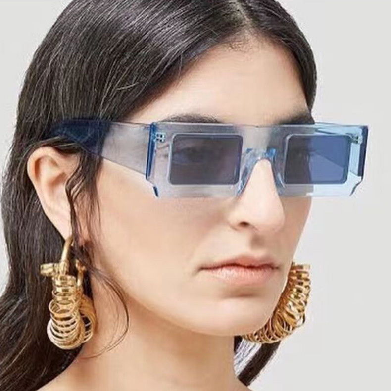 Fashionable square trend brand sunglasses for men and women