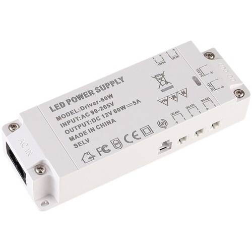 Undercabinet Light Dedicated Power Supply 12V/24V Dupont Connector LED Strip Sensor Switch Ultra-Thin Transformer Wardrobe Bar Cabinet Light