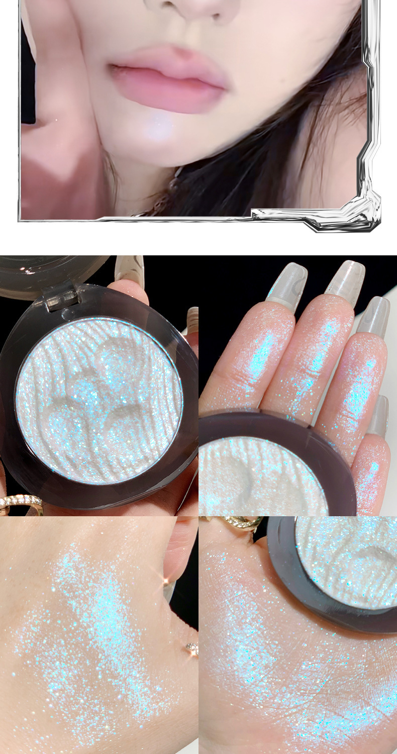 xixi Moon Pool Dark High-gloss Powder Plate, mashed potato texture, pearlescent small diamond fine sparkle, brightening the sleeping eye, single color Eyeshadow undefined